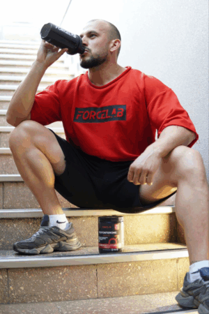 Forcelab oversized red shirt