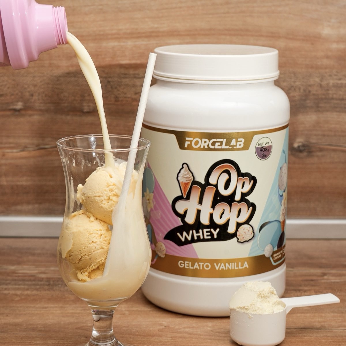 OP hop whey vanillia 908g