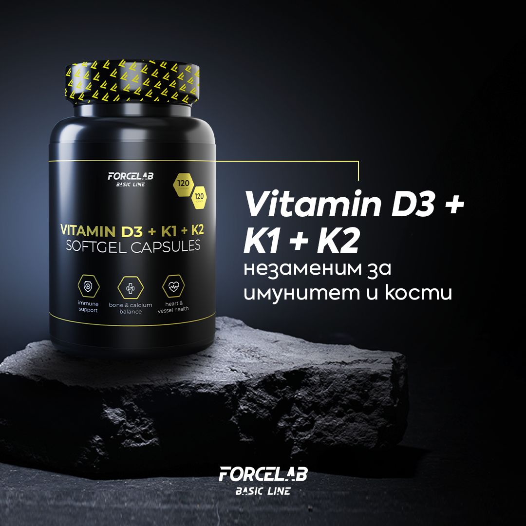 Vitamin D3+ K1 + K2 Forcelab blog post