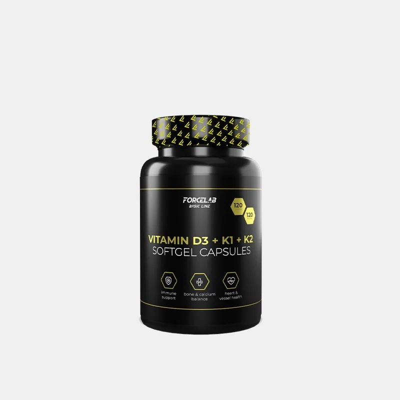 Vitamin D3 + K1 + K2 – 120 softgel капсули