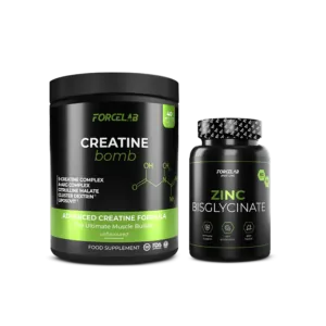 Creatine Bomb + Zinc Bisglycinate – бъндъл за тренировки и ежедневна подкрепа - 40 дози/60 капсули, свеж грейпфрут